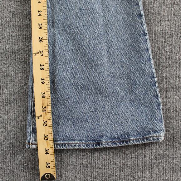 Frame Jeans Womens 29 Le High Flare Crystal Shores Rips Distressed Blue Boho - Picture 12 of 15